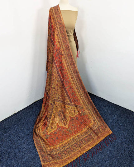 Fancy Pure Indian Kani Silk with Zari Work Shawl