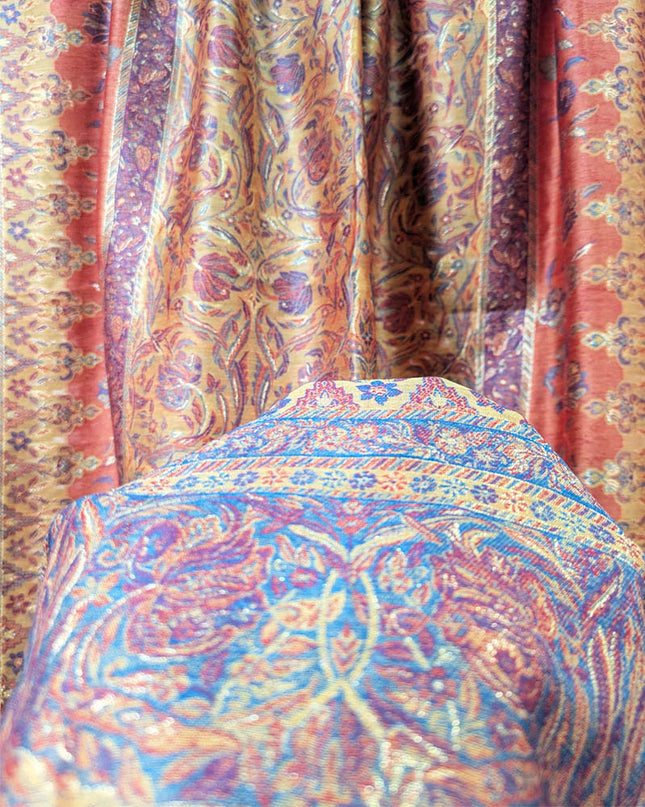 Fancy Pure Indian Kani Silk with Zari Work Shawl