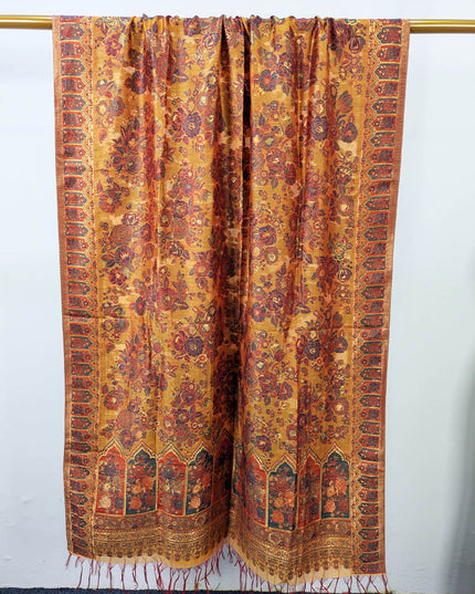 Premium Pure Indian Kani Silk with Zari Work Shawl