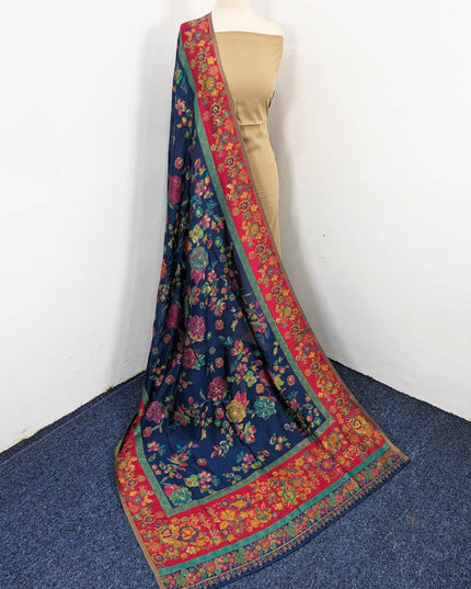 Fancy Pure Indian Kani Silk with Zari Work Shawl