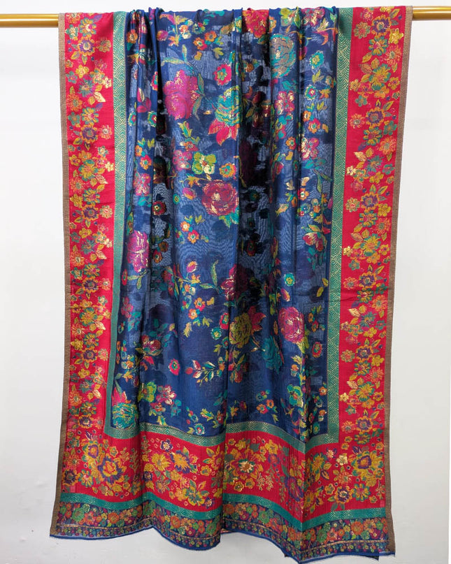 Fancy Pure Indian Kani Silk with Zari Work Shawl