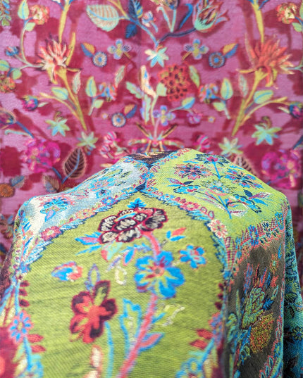 Luxury Pure Indian Kani Silk with Zari Work Shawl (Ready To Wear)