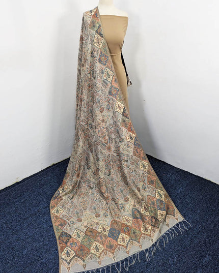 Fancy Pure Indian Kani Silk with Zari Work Shawl