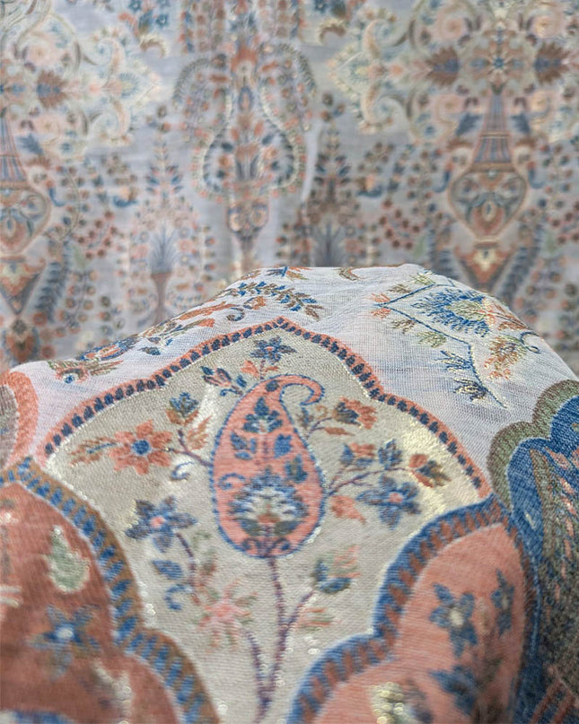 Fancy Pure Indian Kani Silk with Zari Work Shawl