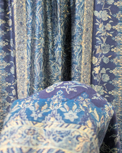 Luxury Pure Indian Kani Silk with Zari Work Shawl