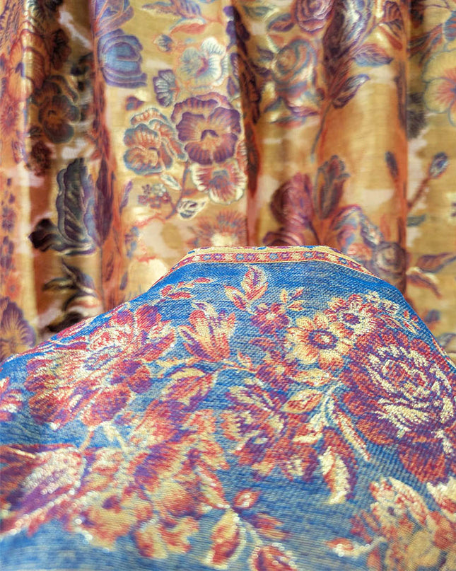 Pure Indian Kani Silk with Zari Work Shawl