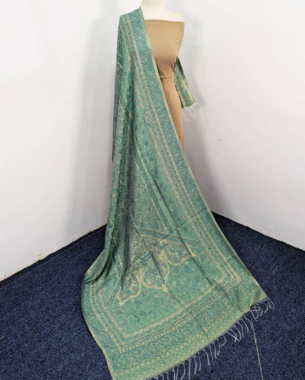 Premium Pure Indian Kani Silk with Zari Work Shawl