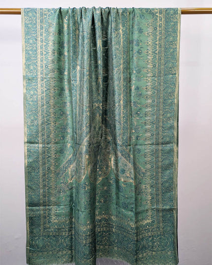 Premium Pure Indian Kani Silk with Zari Work Shawl