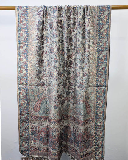 Fancy Pure Indian Kani Silk with Zari Work Shawl