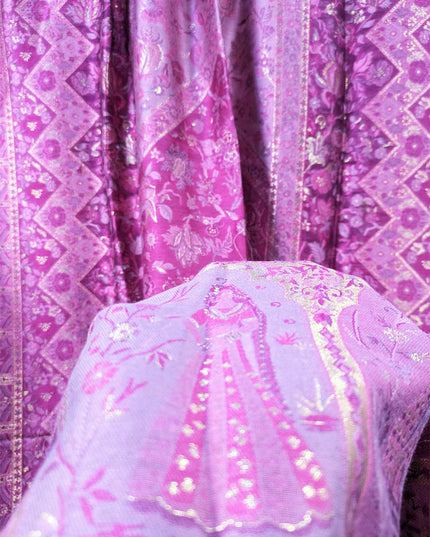 Exquisite Pure Indian Kani Silk with Zari Work Shawl