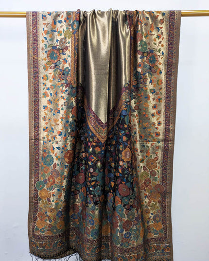 Pure Indian Moonlight Kani Shawl (Ready To Wear)