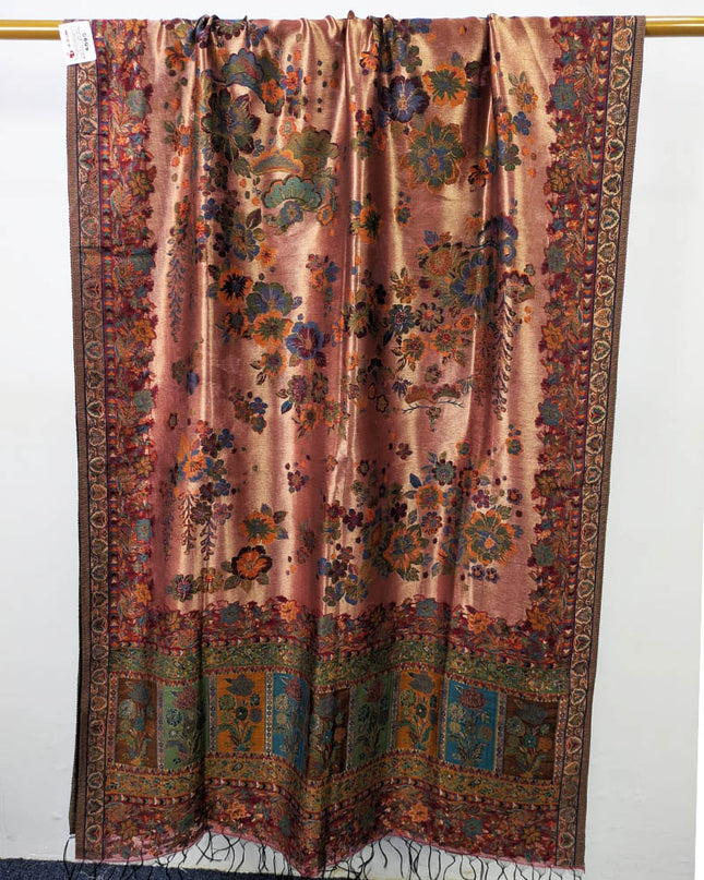 Floral Bunches Moonlight Kani Shawl (Ready To Wear)