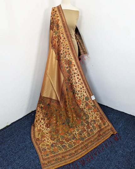 Pure Indian Moonlight Kani Shawl (Ready To Wear)