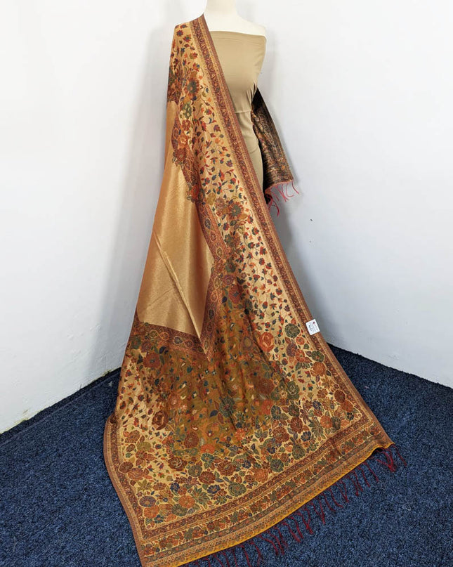 Pure Indian Moonlight Kani Shawl (Ready To Wear)