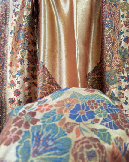 Pure Indian Moonlight Kani Shawl (Ready To Wear)