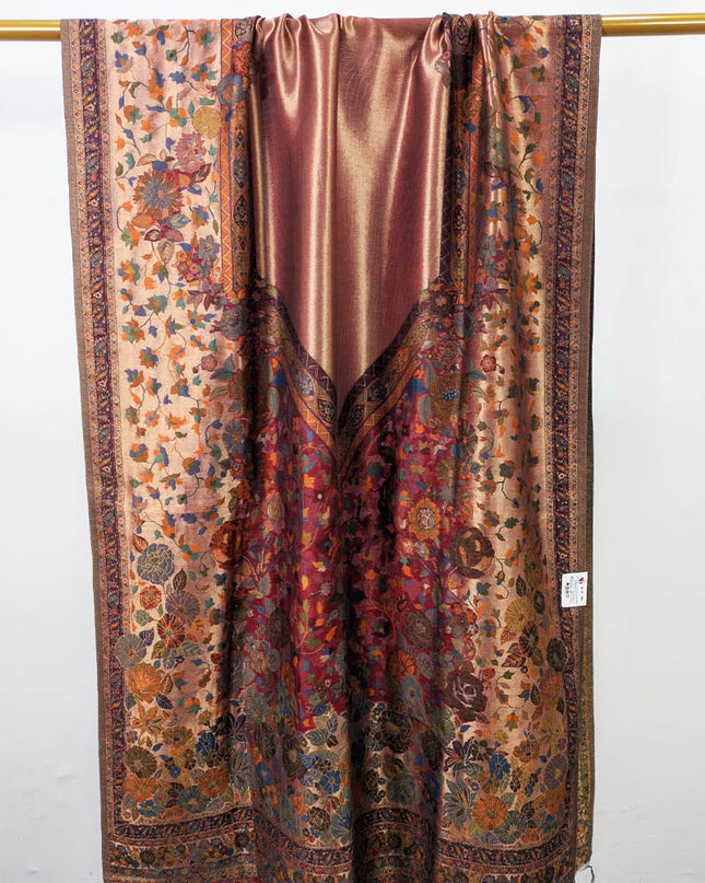 Moonlight Floral Silk Kaani - Shawl