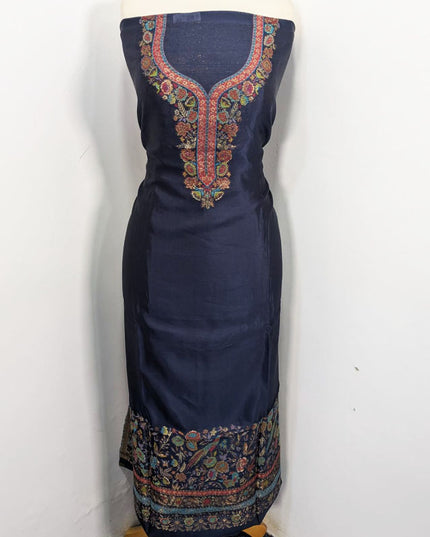 Premium Pure Indian Kani Silk with Zari Work 3PC Unstitched