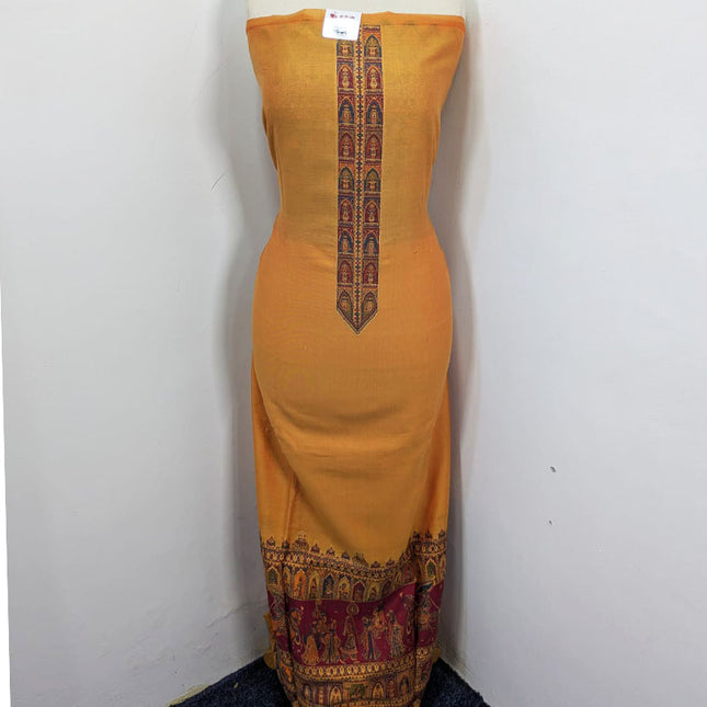 Pure Indian Kani Silk with Zari Work 3PC Unstitched