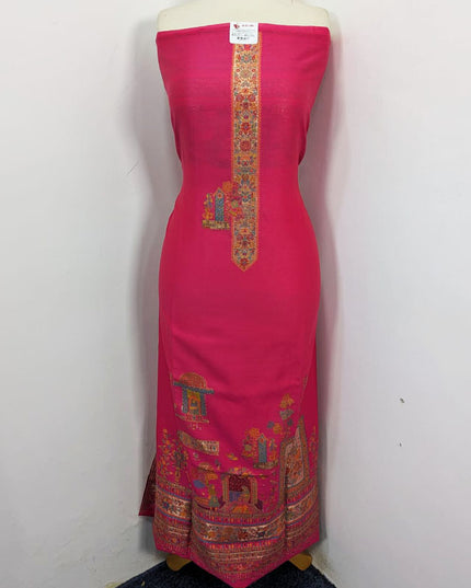 Premium Pure Indian Kani Silk with Moonlight Work 3PC Unstitched