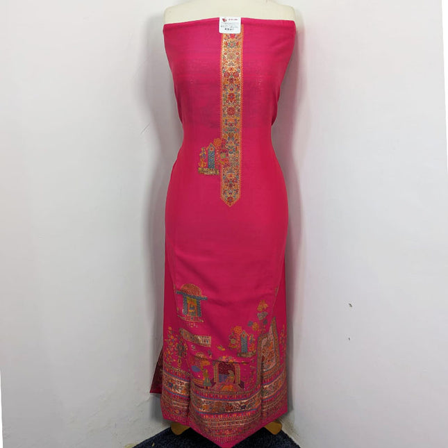 Premium Pure Indian Kani Silk with Moonlight Work 3PC Unstitched