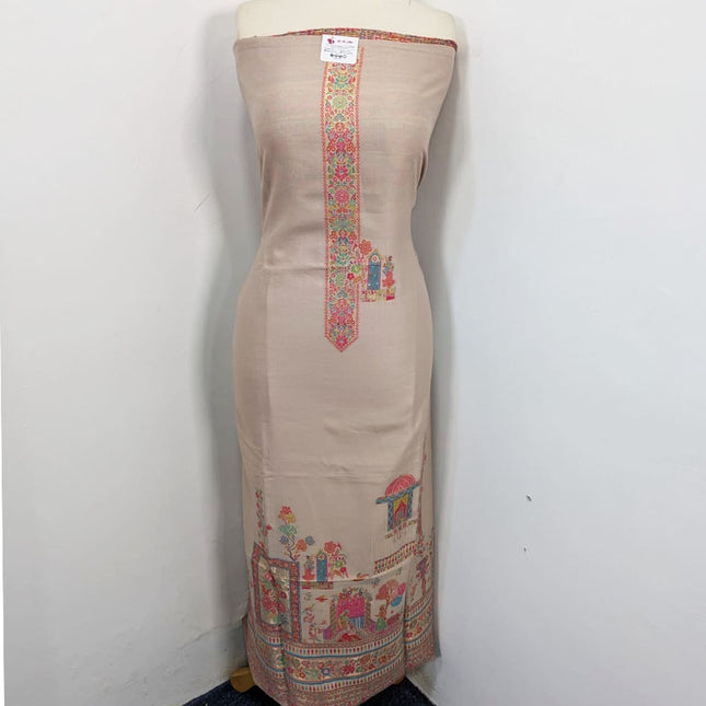 Pure Indian Kani Silk with Moonlight Work 3PC Unstitched