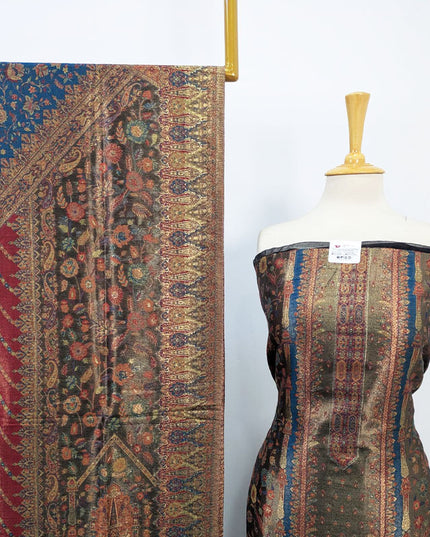 Fancy Pure Indian Kani Silk with Moonlight Work 3PC Unstitched