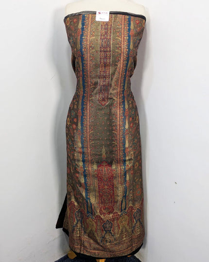 Fancy Pure Indian Kani Silk with Moonlight Work 3PC Unstitched