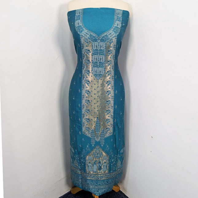 Premium Pure Indian Kani Silk with Moonlight Work 3PC Unstitched