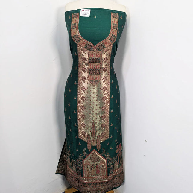 Luxury Pure Indian Kani Silk with Moonlight Work 3PC Unstitched