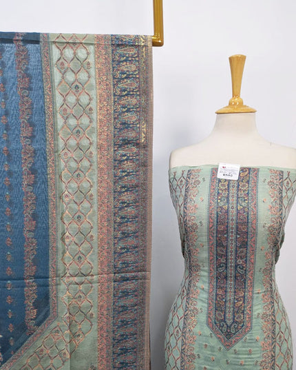 Premium Zari Work Pure Indian Kani Silk 3PC Unstitched