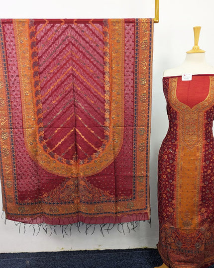 Pure Indian Kani Silk with Zari Work 3PC Unstitched