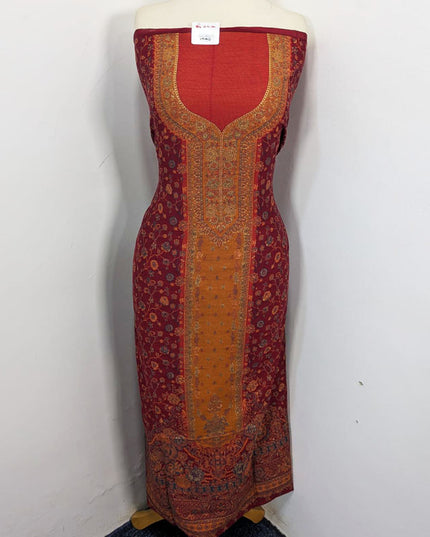 Pure Indian Kani Silk with Zari Work 3PC Unstitched