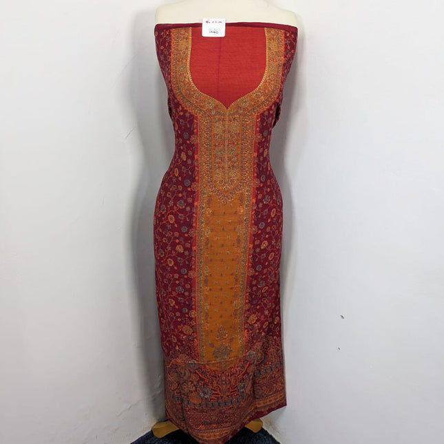 Pure Indian Kani Silk with Zari Work 3PC Unstitched