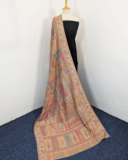 Boxes Pattern Kani Silk Shawl (Ready To Wear)
