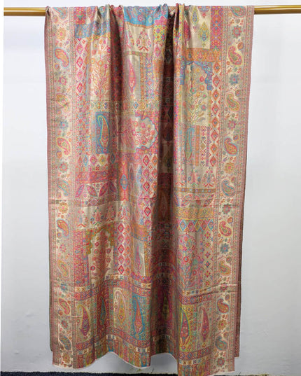 Boxes Pattern Kani Silk Shawl (Ready To Wear)