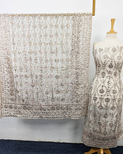 Handmade Full Jaal Gotta Work Dyeable Organza 2PC Unstitched