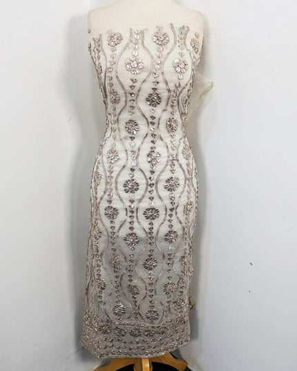 Handmade Full Jaal Gotta Work Dyeable Organza 2PC Unstitched