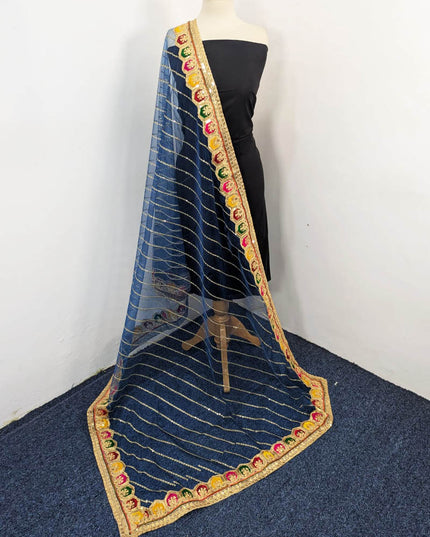 Embroidered Net with Sitara Work Dupatta (Ready To Wear)