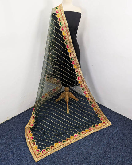 Embroidered Net with Sitara Work Dupatta (Ready To Wear)