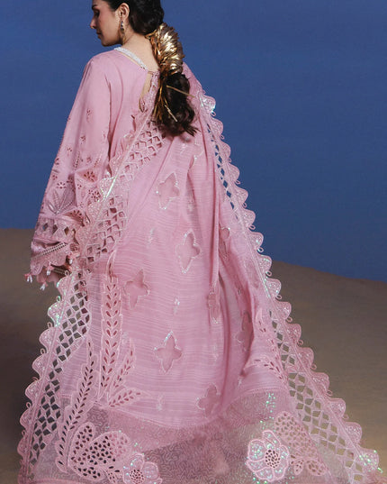 NUREH - Aman Embroidered Luxury Lawn 26 Unstitched 3Pc - NE-232- Seeran