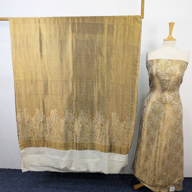 Luxury Pure Jamawar Atlas with Banarasi Motifs Work 2Pc Unstitched