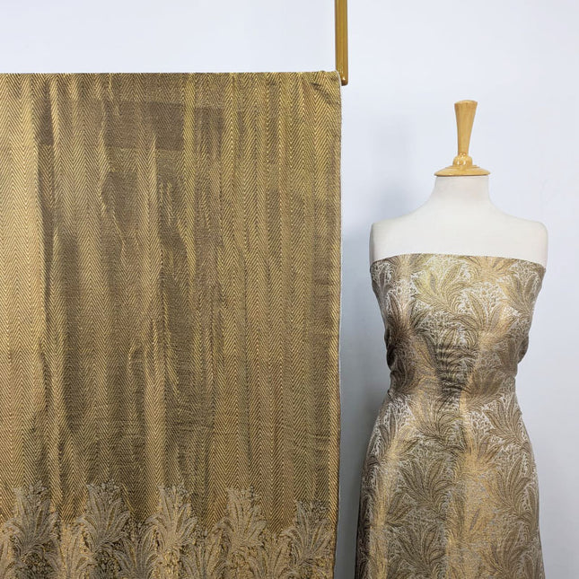 Luxury Pure Jamawar Atlas with Banarasi Motifs Work 2Pc Unstitched