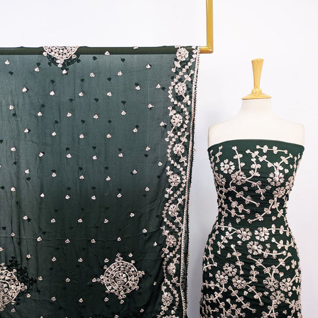 Handmade Full Jaal Gotta Work Chiffon 2Pc Unstitched