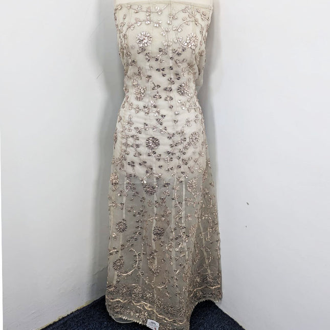 Fancy Handmade Gotta Work Dyeable Organza Frock 2PC Unstitched