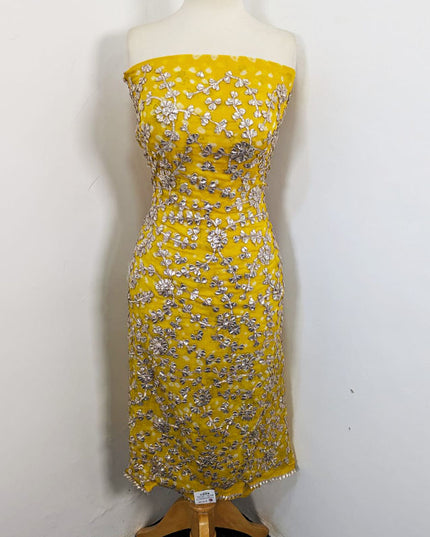 Fancy Bamber Chiffon with Chunnri + Gotta Work 2Pc Unstitched