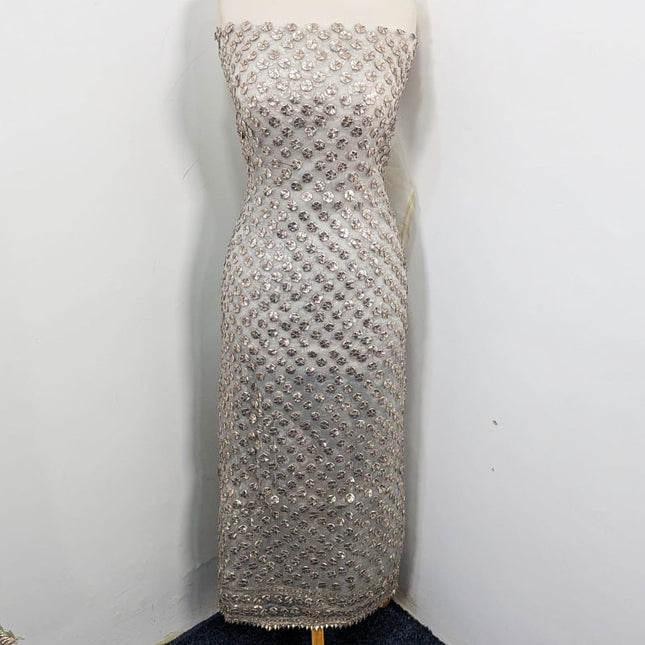 Handmade Full Jaal Akhrot Gotta Work Dyeable Organza 2PC Unstitched