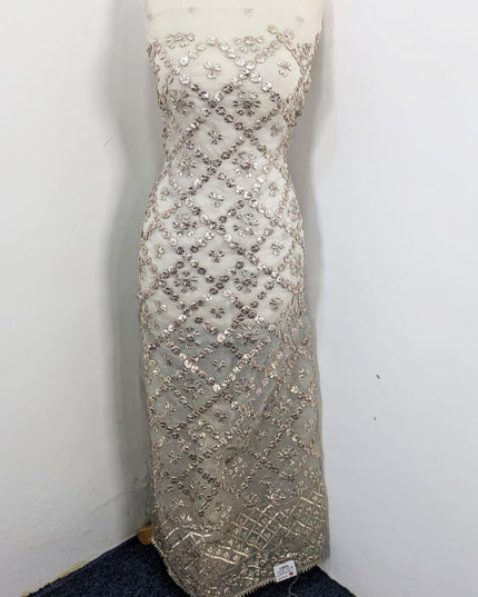 Dyeable Organza with Handmade Full Jaal Gotta Work 2PC Unstitched