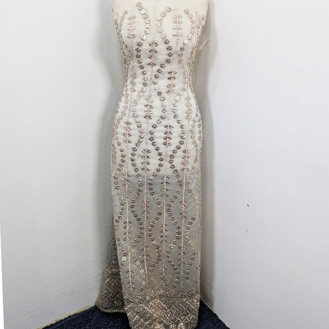 Handmade Full Jaal Gotta Work Dyeable Organza 2PC Unstitched