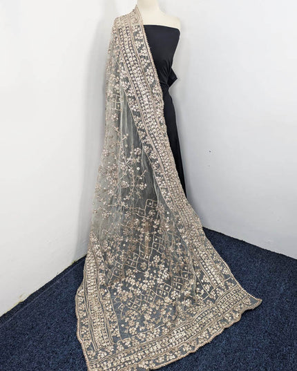 Organza with Full Jaal Gotta Work Dupatta (Dyeable in All Colors)