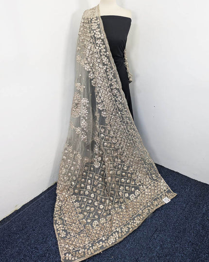 Fancy Handmade Full Jaal Gotta Work Dyeable Organza Dupatta
